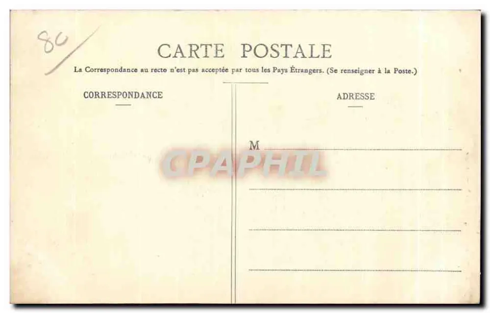 Amiens - Citadel - Eingang zur Kaserne — L. C. G. & Cie, Philippe Tougla, n° 451 - Rückseite