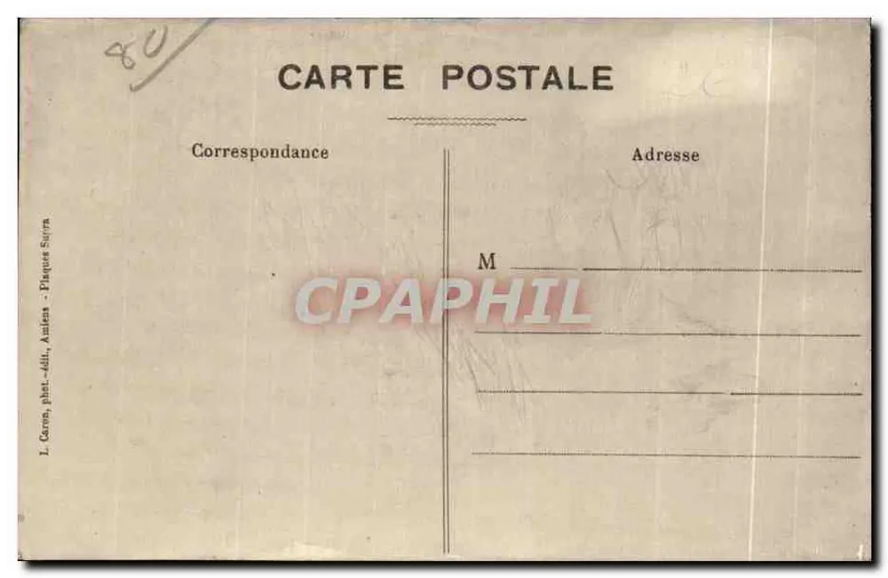 O Beffroi — Amiens — L. Caven, fot.-edit., Amiens - Plaques Sopra - Verso
