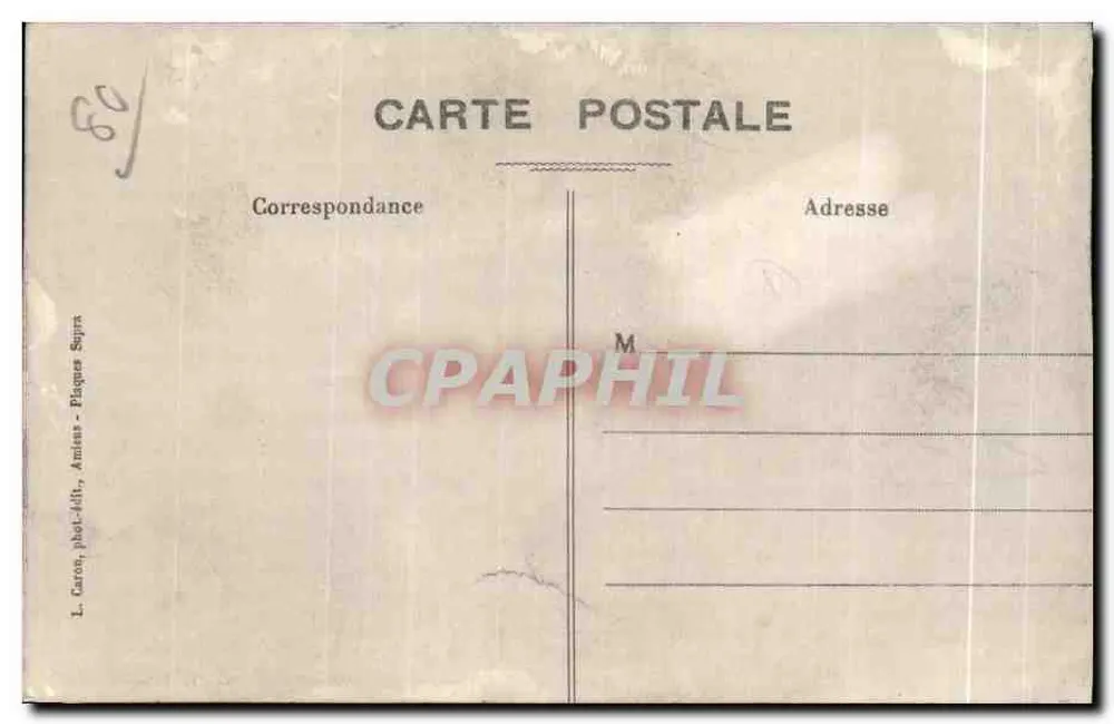 Amiens - La Stazione del Nord — Obiettivi Lacour-Berthiot, n° 328 - Verso