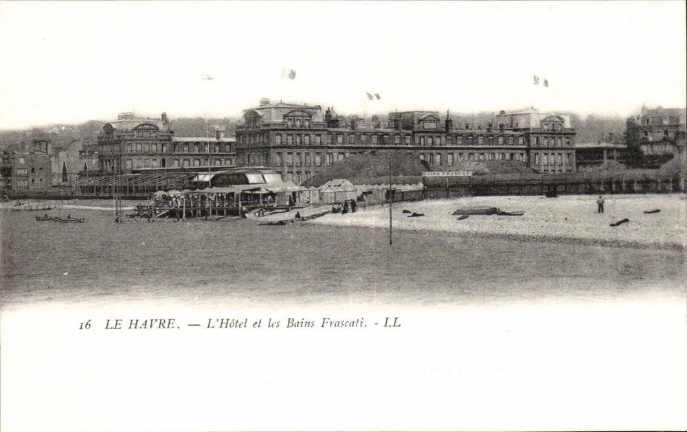 Le Havre — Das Hotel und die Frascali-Bäder — LL - Vorderseite