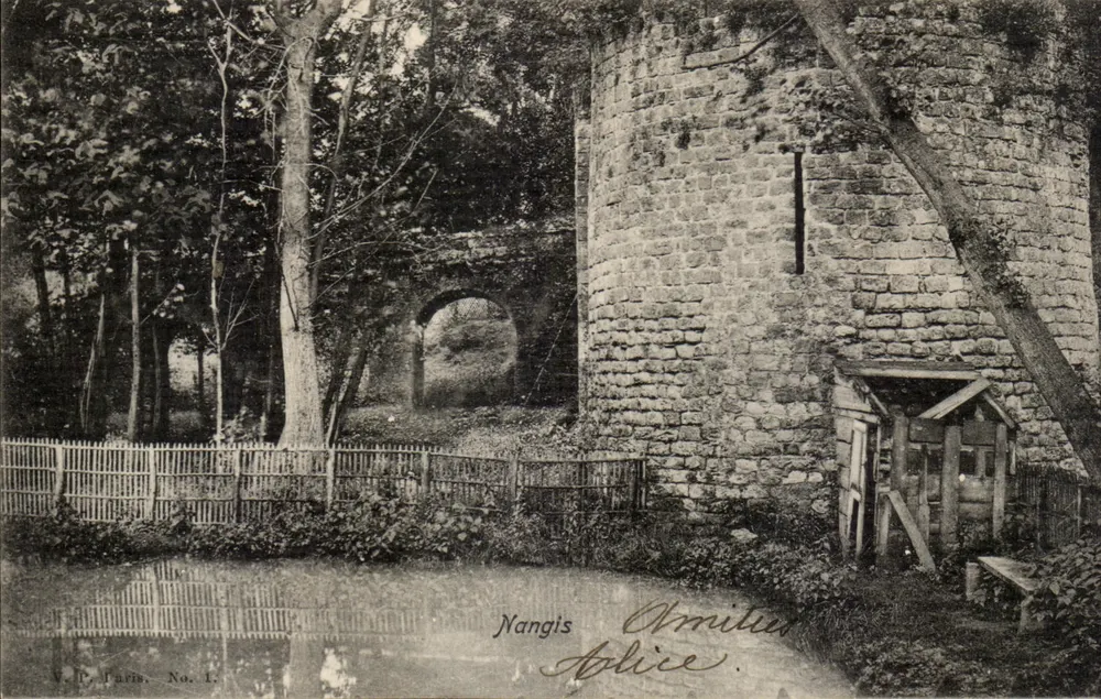 Nangis — Torre e ponte de pedra — V.P. Paris, No. 1 - Frente