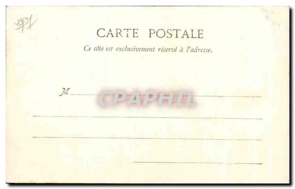 Fontainebleau — Beeld van Generaal Damesne — H. Thibault, Ed. Fontainebleau, n°12 - Achterkant