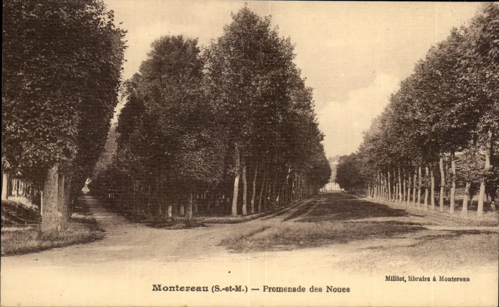Montereau (S.-et-M.) — Promenade des Noues — Milliet, Buchhändler in Montereau - Vorderseite