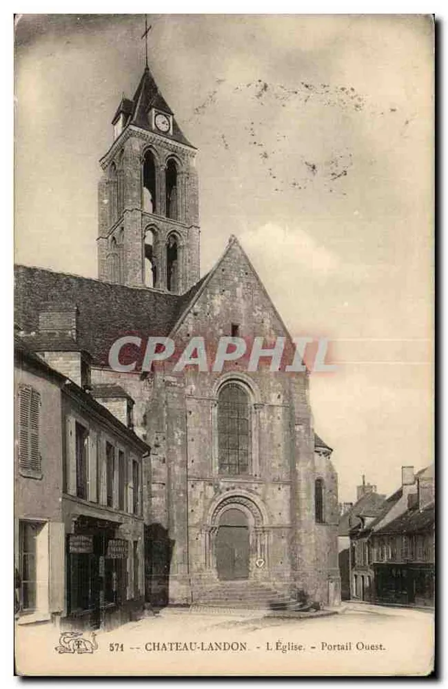 Château-Landon - Die Kirche - Westportal - Vorderseite