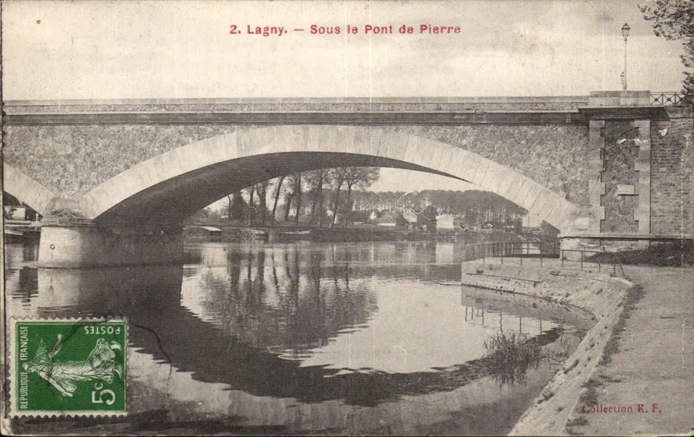 Lagny — Pod mostem kamiennym — Zbiór R. F. - Awers