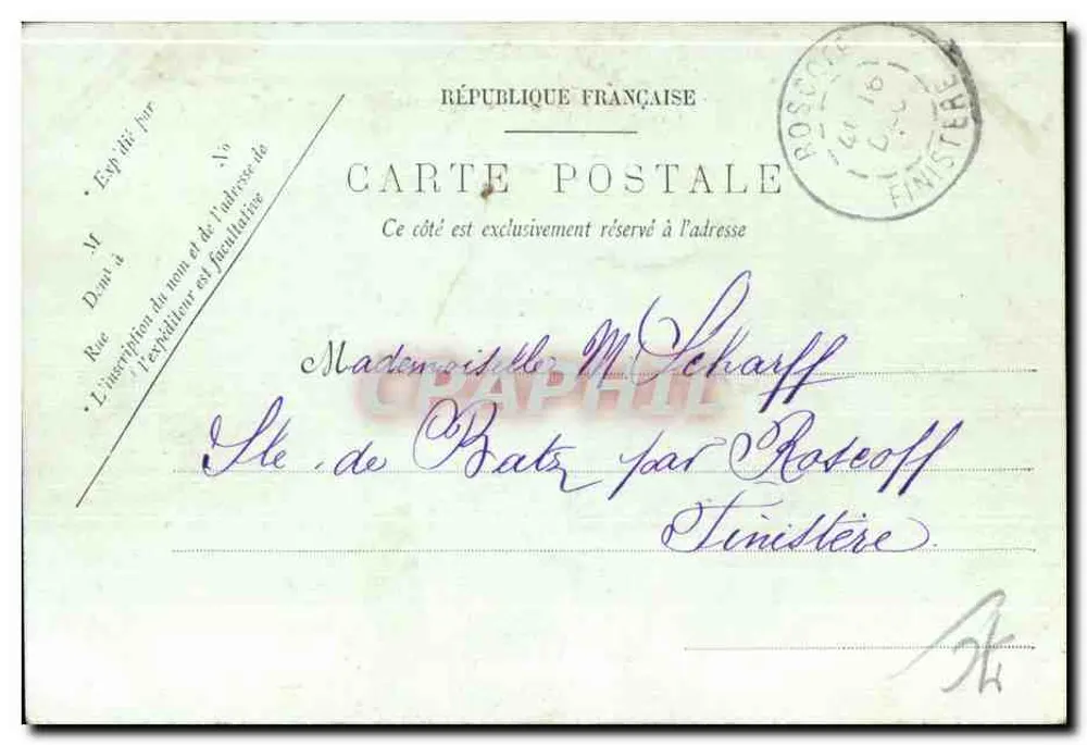 Le Havre — O Boulevard Marítimo à maré baixa — G. H. Leves - Verso