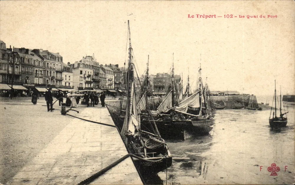 Le Tréport — 102 — Le Quai du Port — F.C.C.F. - Vorderseite