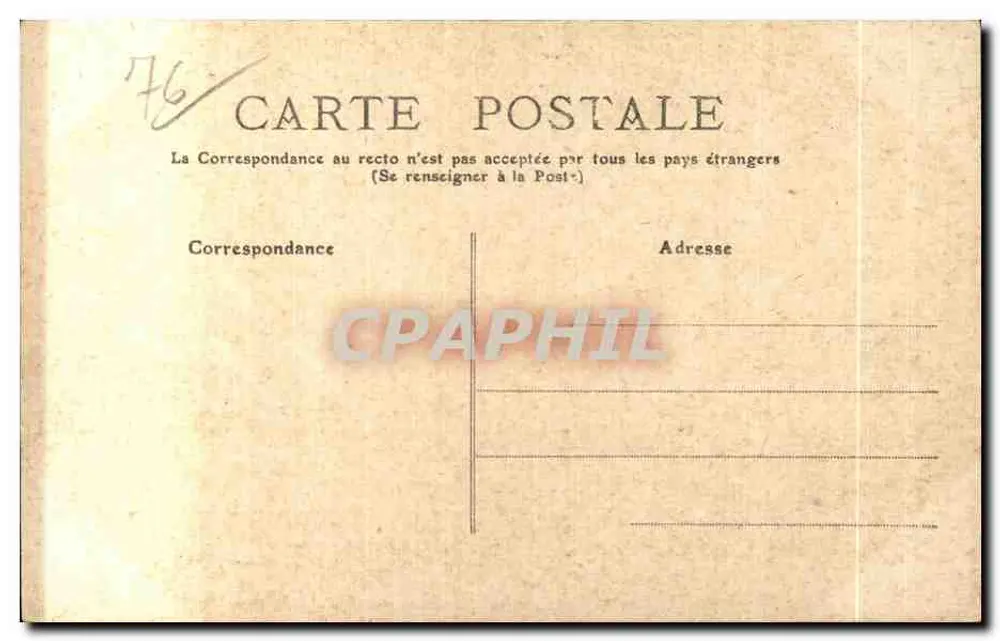 Le Tréport — 102 — Le Quai du Port — F.C.C.F. - Rückseite