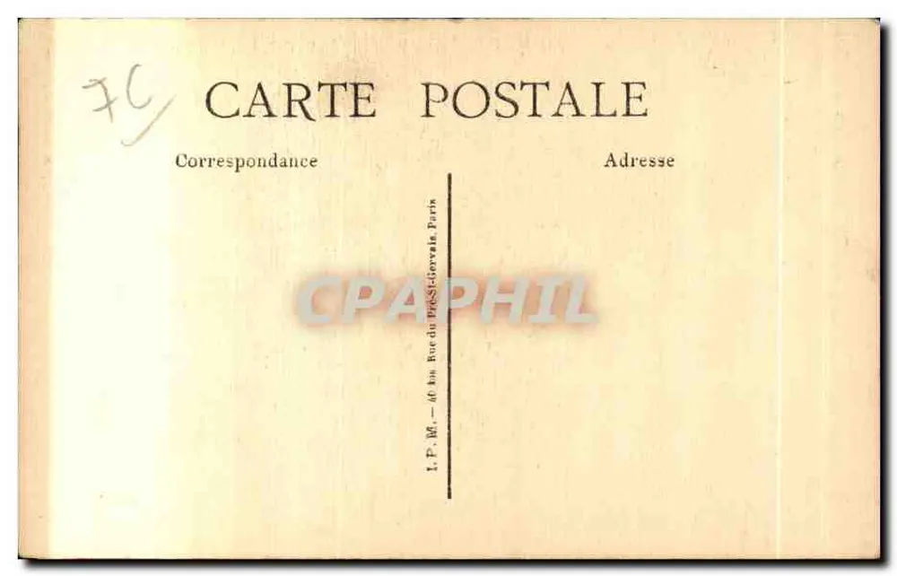 Rouen — Holzhäuschen genannt Corneille, Straße St-Romain — Ausgabe M. F., Paris - Rückseite