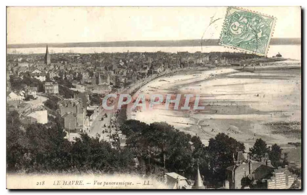 Le Havre — Vista panorâmica — LL. n°218 - Frente