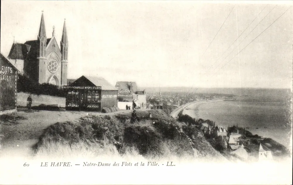 Le Havre — Notre-Dame des Flots und die Stadt — LL. - Vorderseite