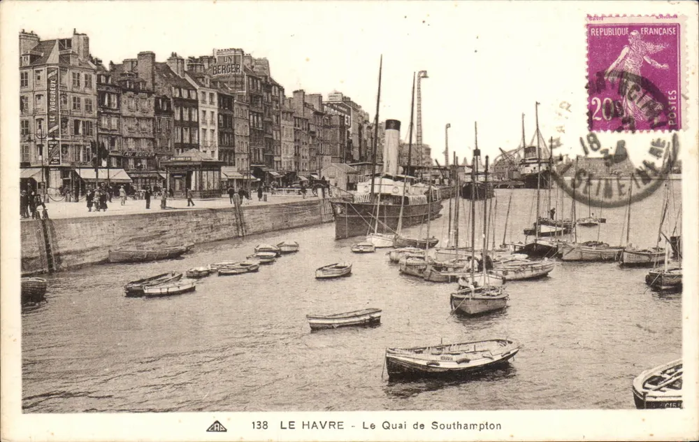Le Havre — Der Southampton-Kai — Verlag A. L. C. n°138 - Vorderseite