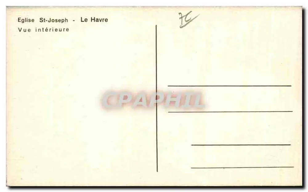 Kirche Saint-Joseph — Le Havre — Innenansicht - Rückseite