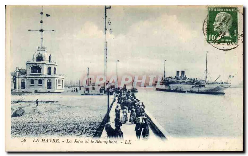 Le Havre - A Dique e o Sémaphore - LL - Frente
