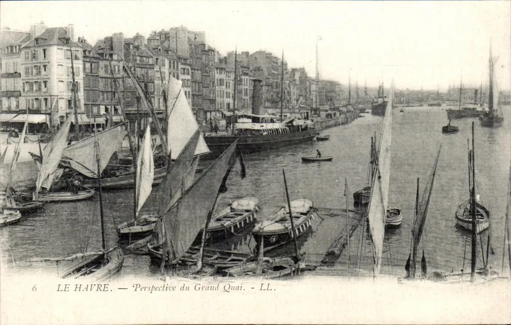 Le Havre — Perspectiva do Grand Quai — LL. n°6 - Frente