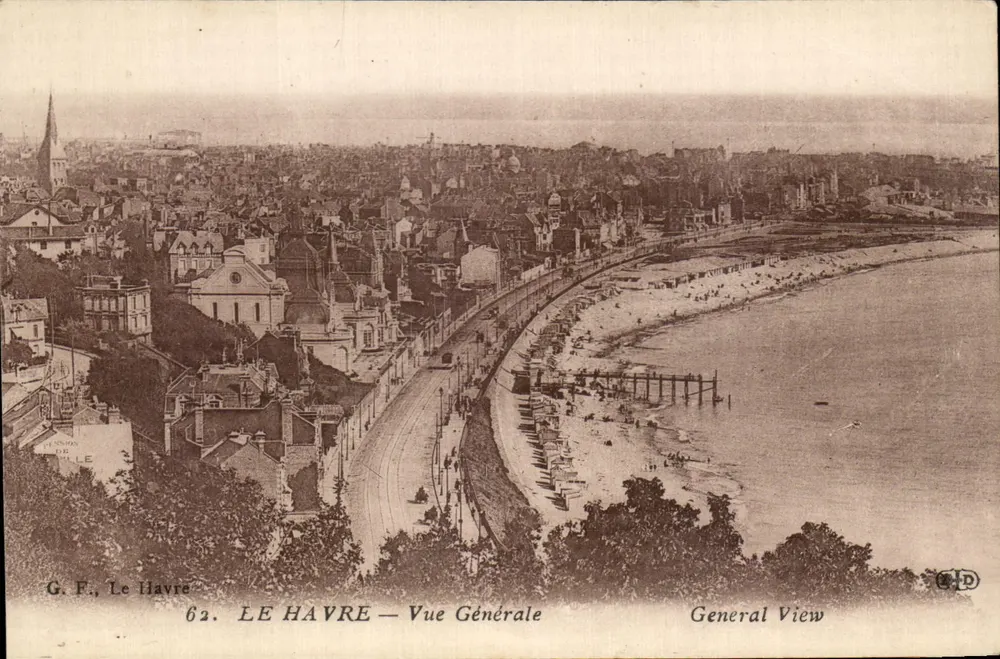 Le Havre — Vista Geral — G. F., Le Havre, n°62 - Frente