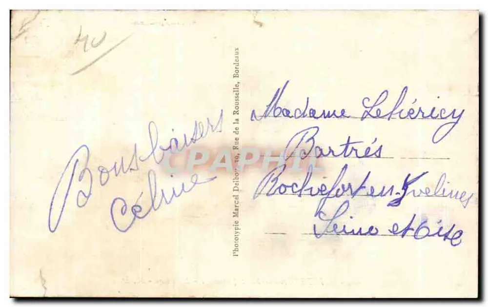 Capbreton-sur-Mer (Landis) — La Plage — éditeur M. D. n°44 - Verso