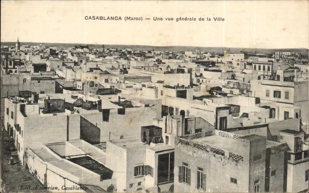 Casablanca (Marokko) — Allgemeiner Blick auf die Stadt — Edit. Kriwarian, Casablanca - Vorderseite
