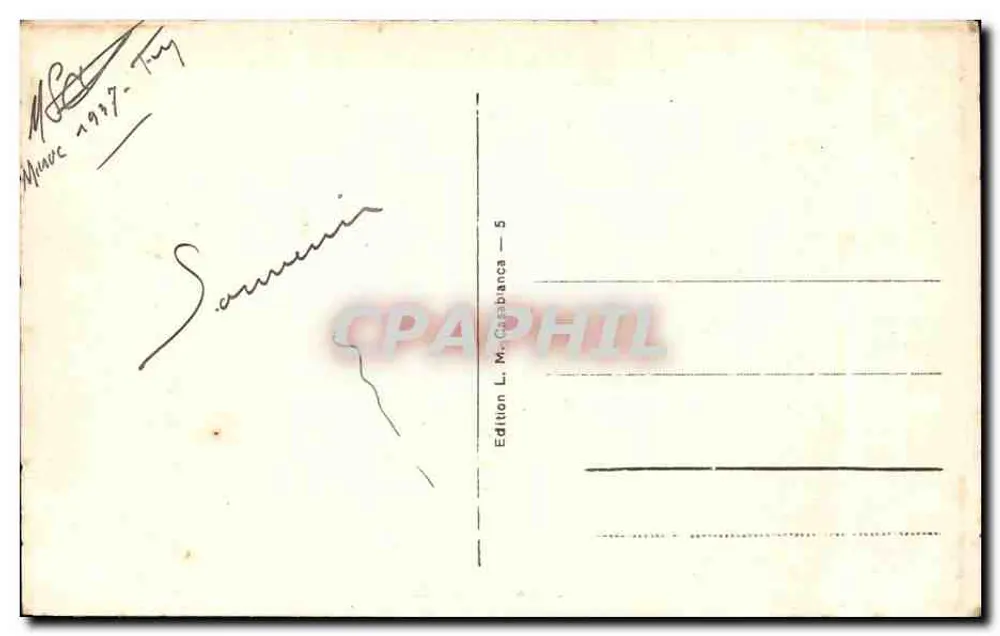 Casablanca - A Estação — Editor L. M. Casablanca, n°5 - Verso