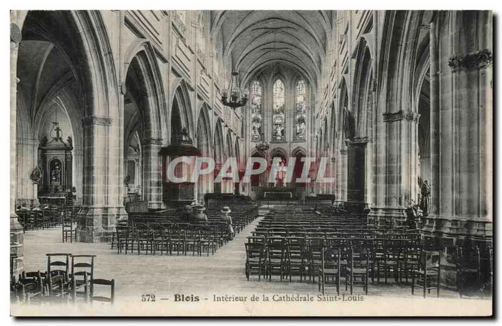 Blois — Innenansicht der Kathedrale Saint-Louis — 572 - Vorderseite