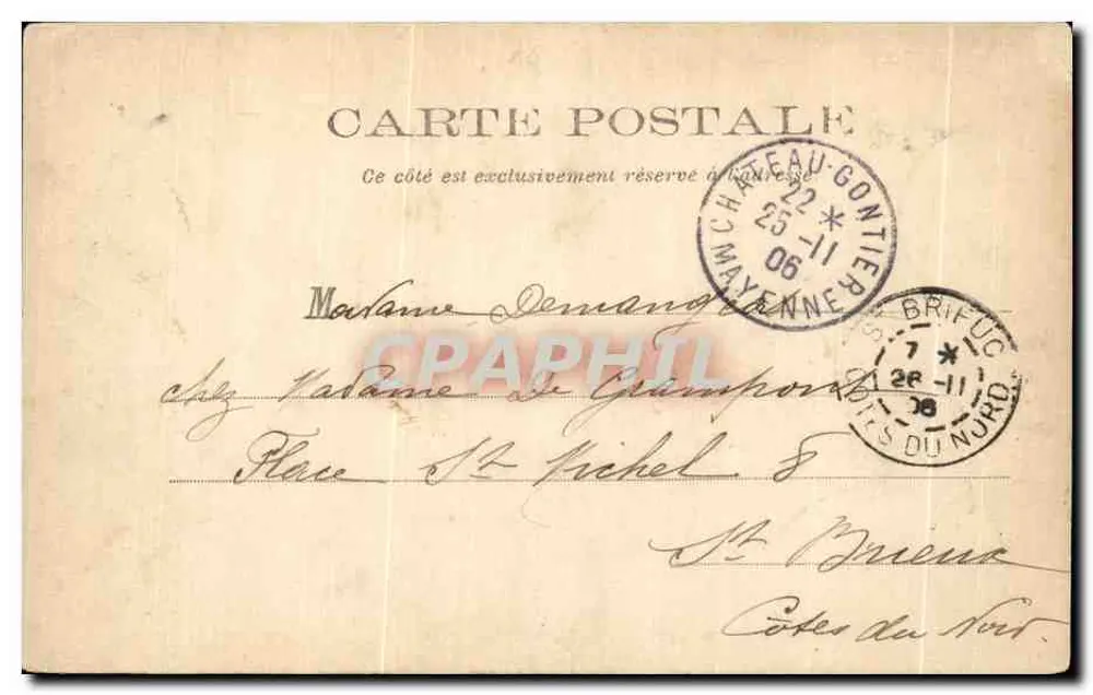Méréau, près Vierzon — Château de Madrolle — éditeur : Lefebvre, Château de Madrolle - Verso