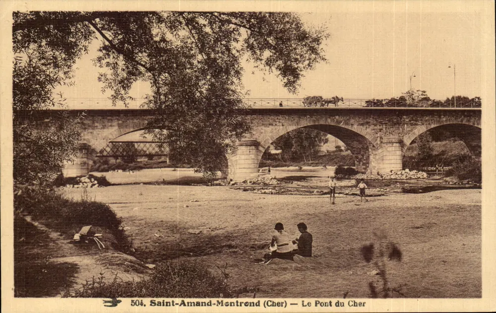 Saint-Amand-Montrend (Cher) — Die Brücke über den Cher — 504 - Vorderseite