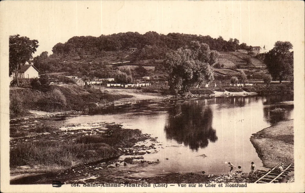 Saint-Amand-Montrond (Cher) — Ansicht des Cher und Montrond — n° 514 - Vorderseite