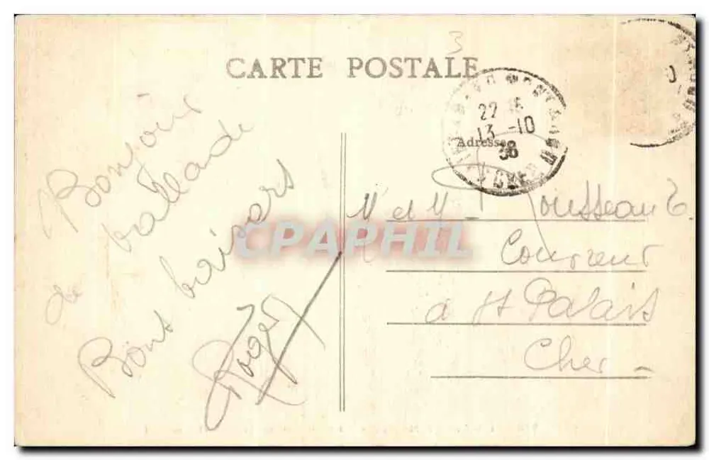 Saint-Amand-Montrond (Cher) — Ansicht des Cher und Montrond — n° 514 - Rückseite