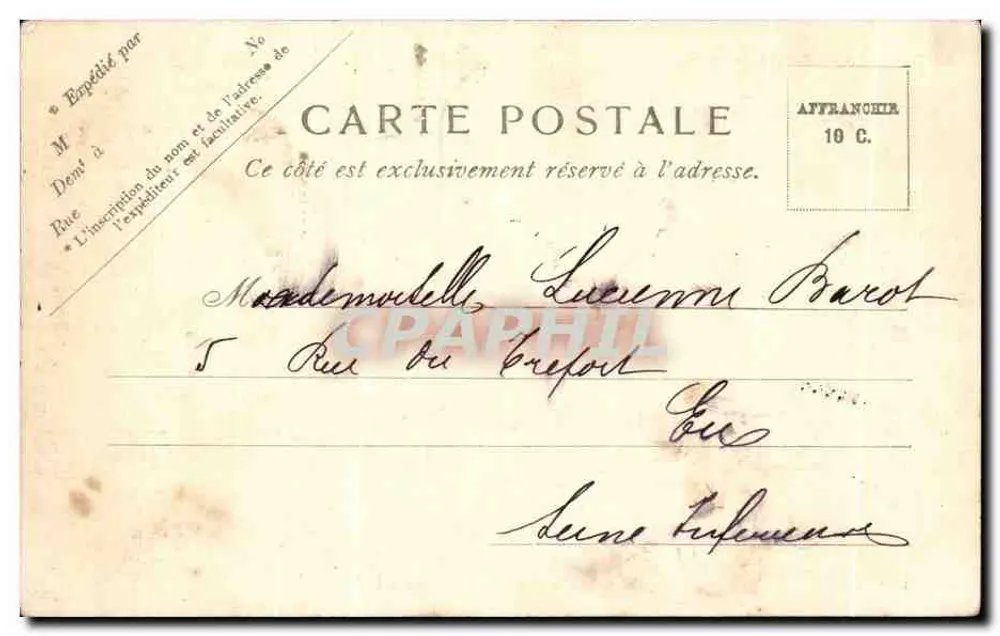 Le Tréport — La Esplanade del Casino — V.P. París N. 7 - Reverso