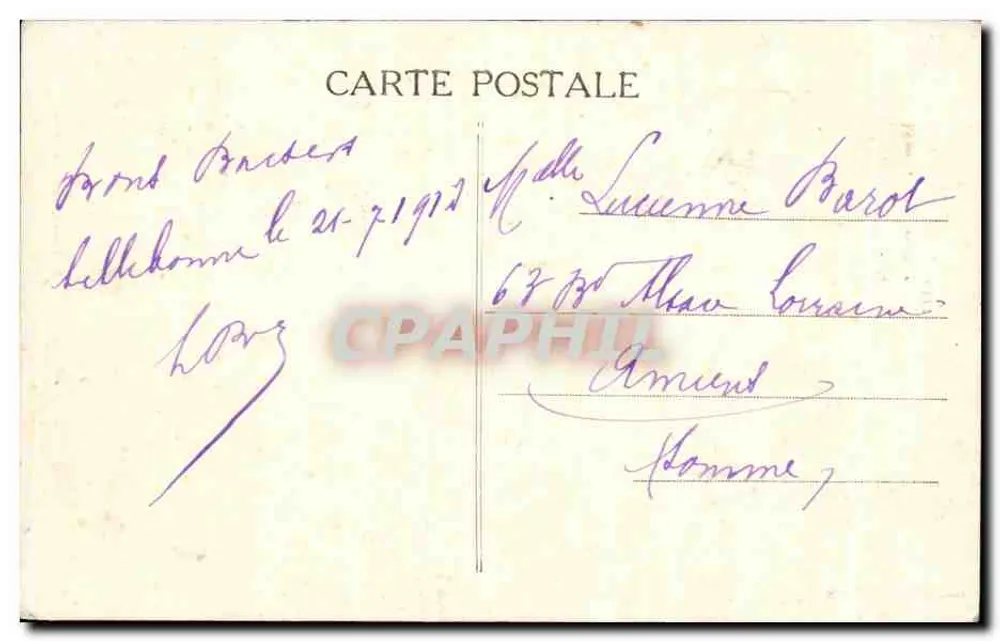 Lillebonne (Seine-Inf.) — A Igreja (século XVI) — B. Mallet, Adlt. Hardelot, n°2559 - Verso