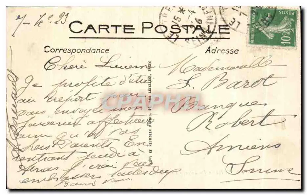 Le Tréport - A Dique - O Farol - LL - Verso