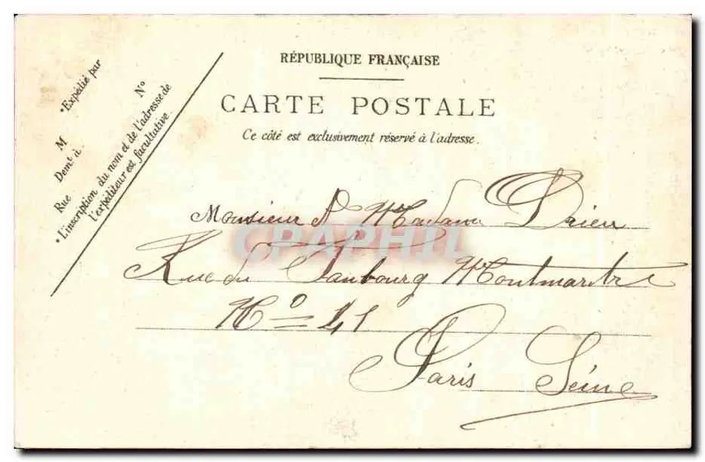 Forêt de Fontainebleau — Der Passage der Francs-Tireurs — E. Menard, phot.-edit., Fontainebleau - Rückseite