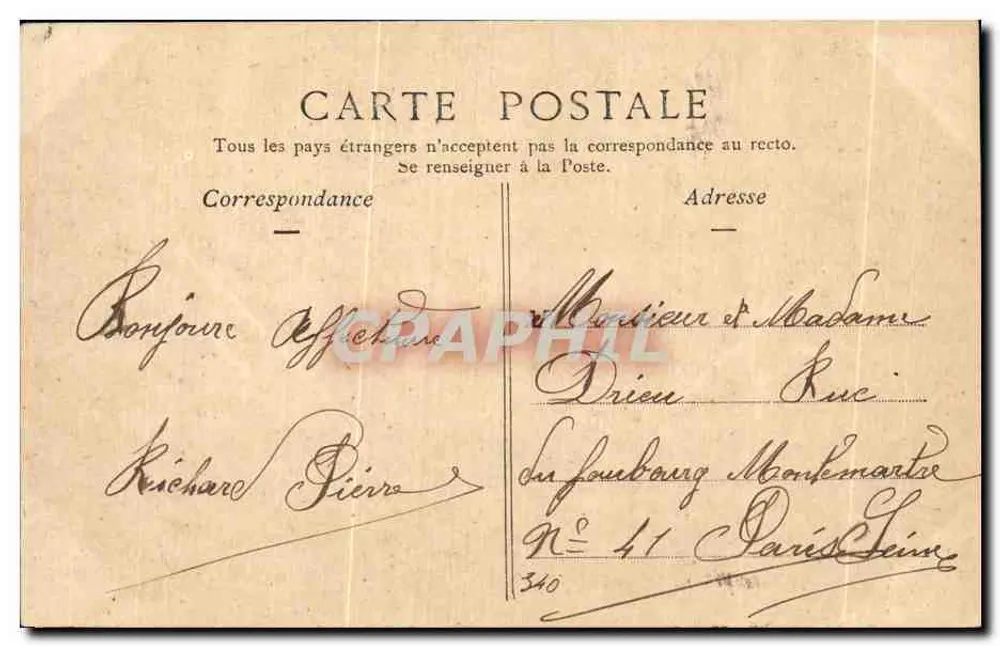 Fontainebleau — Ga H.T. — Nhà xuất bản H.T. - Mặt sau