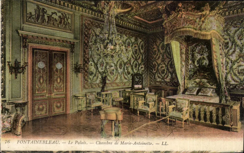 Fontainebleau — Das Schloss — Zimmer von Marie-Antoinette — LL. — n°76 - Vorderseite