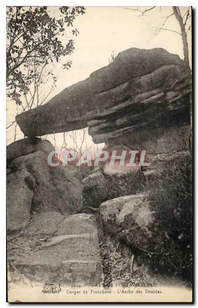 Gorges de Franchard - L'Arche des Druides — Tore de Fontainebleau, n° 5014 - Vorderseite