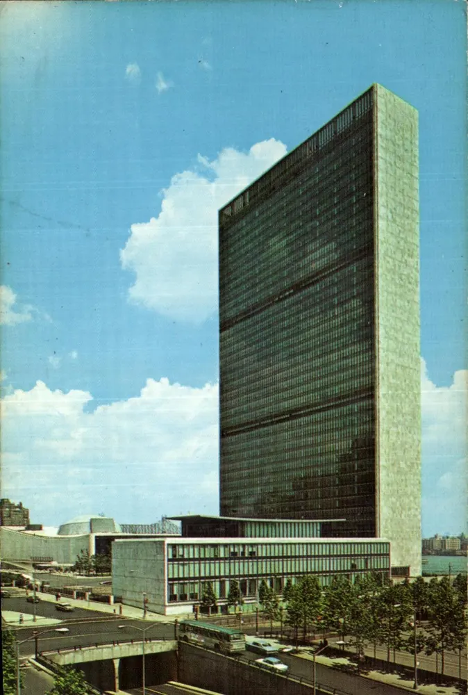 Hauptquartier der Vereinten Nationen — New York — Verlag Dexter Press, Inc. n° DT-75428-B - Vorderseite