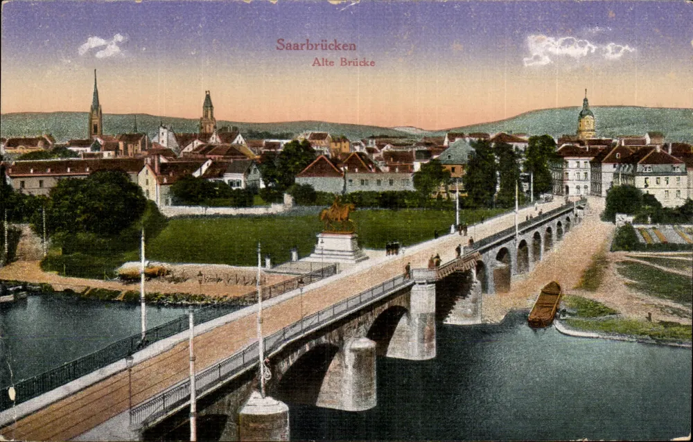 Saarbrücken — Pont Velho — editor não identificado - Frente