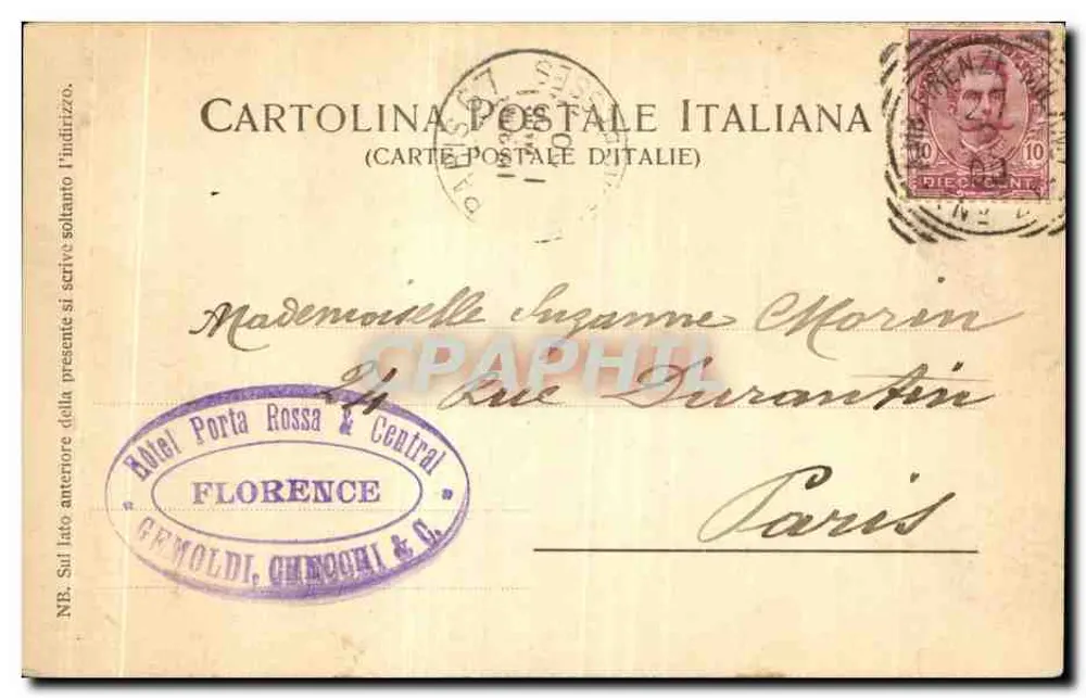 Florença — Uffizi e Palazzo Vecchio — Ed. Vierbücher, Milão, n°1185 - Verso
