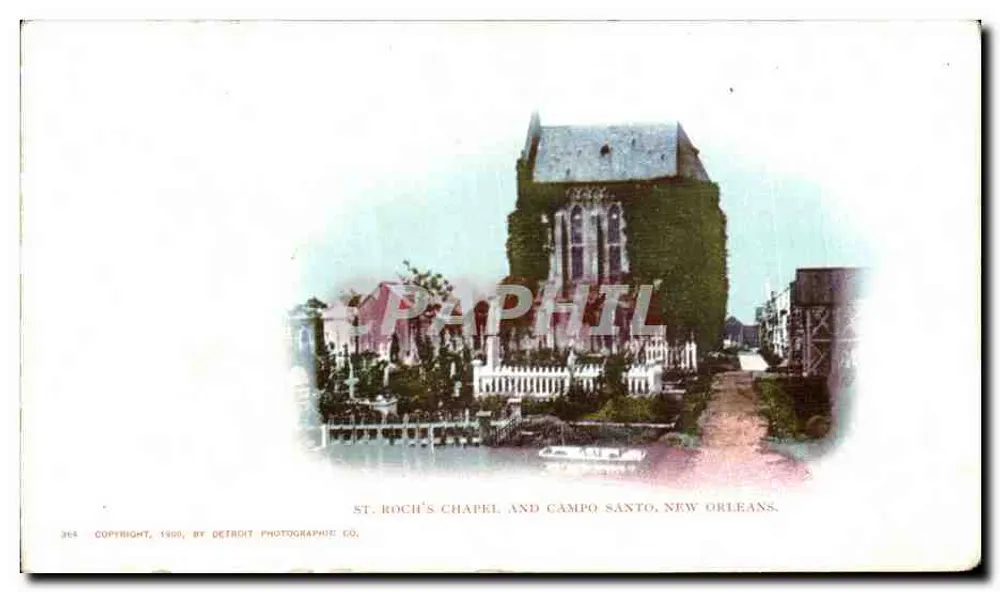Kapelle St. Roch und Campo Santo, New Orleans — Detroit Photographic Co., Nr. 364 - Vorderseite
