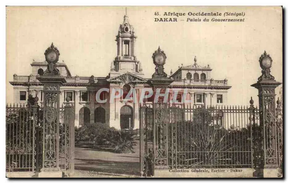 Dakar — Regierungspalast — Westafrika (Senegal) — General Collection, Fortier - Dakar - Vorderseite