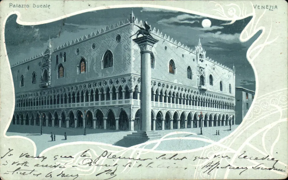Palácio Ducal — Veneza — Carta Postal - Frente