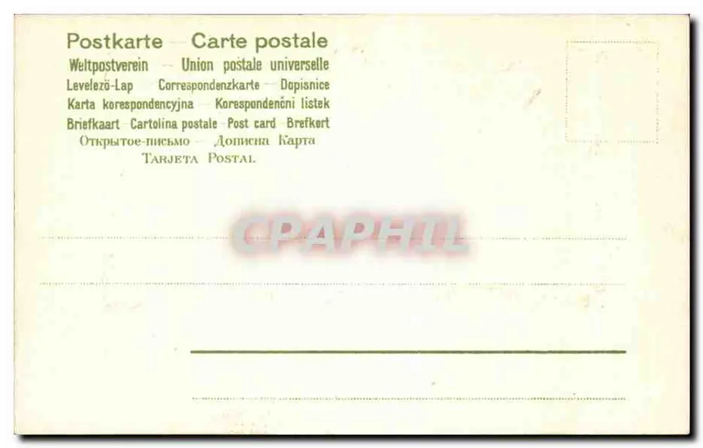 Vista da Holanda — paisagem com moinho de vento e ponte — editor não identificado, número de série não visível - Verso