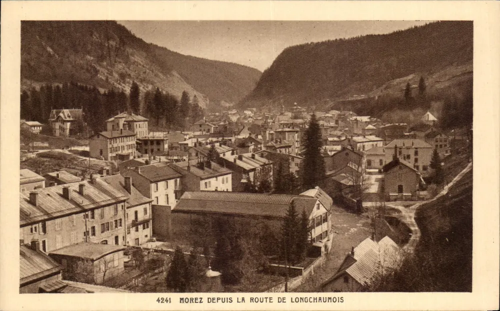 Morez von der Longchaumois Straße — Panoramablick — Edition Chossegros, Nr. 4241 - Vorderseite