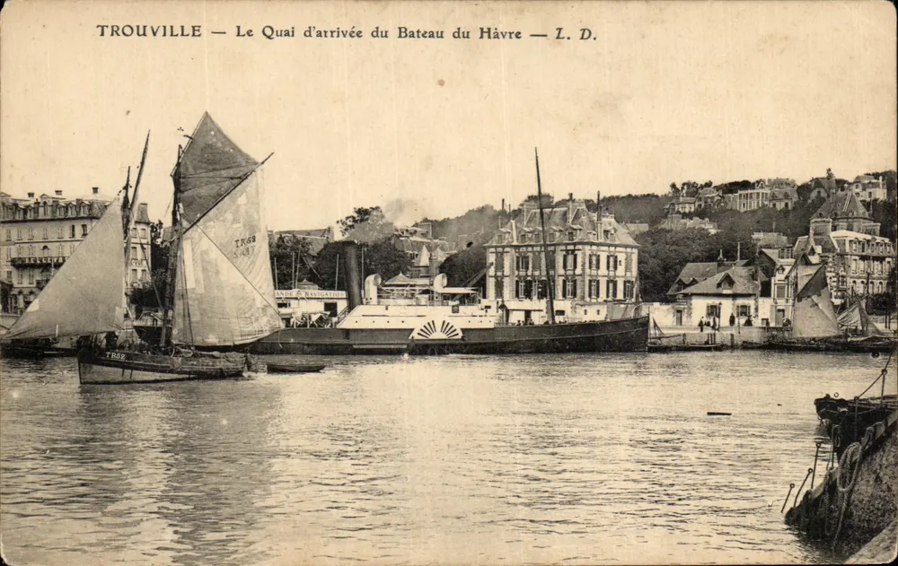 Trouville — Der Anlegesteg des Havre-Schiffes — L. D. - Vorderseite