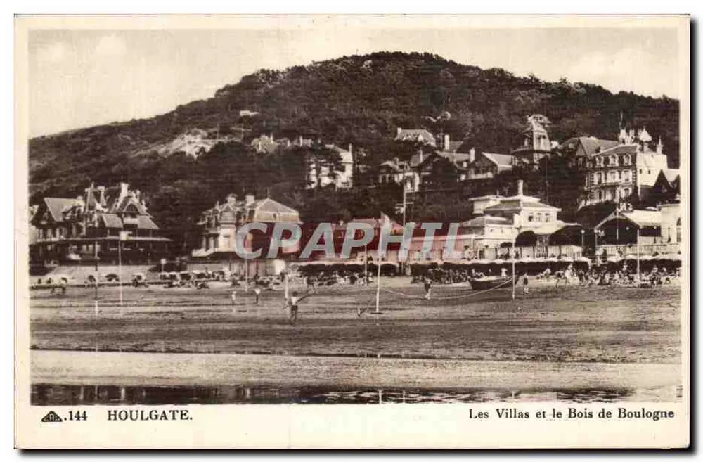 Houlgate — Die Villen und der Bois de Boulogne — C. des Arts Photographiques de Strasbourg-Schiltigheim, Nr. 144 - Vorderseite