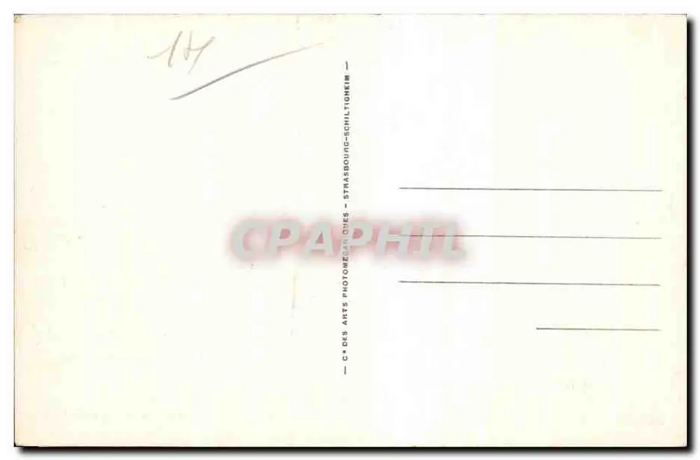 Houlgate — Die Villen und der Bois de Boulogne — C. des Arts Photographiques de Strasbourg-Schiltigheim, Nr. 144 - Rückseite