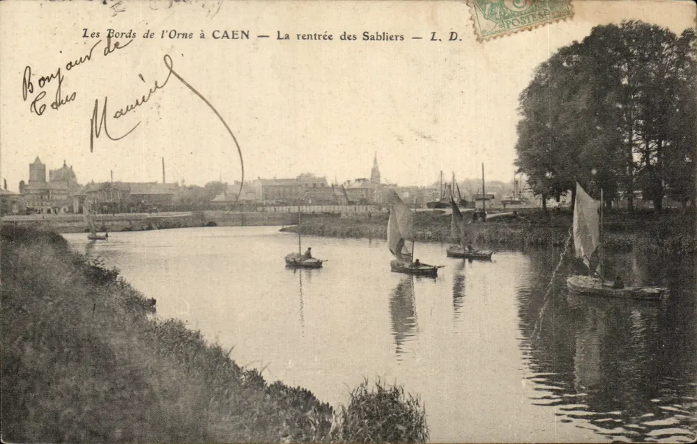 Die Ufer der Orne in CAEN — Die Rückkehr der Sanduhren — L. D. - Vorderseite