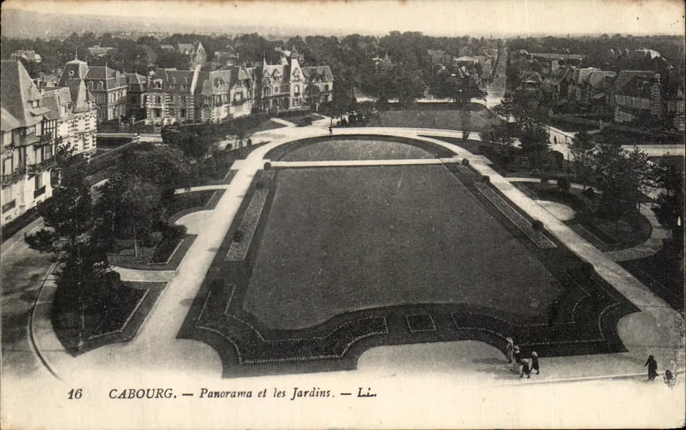 Cabourg — Panorama e i Giardini — L.I. - Recto