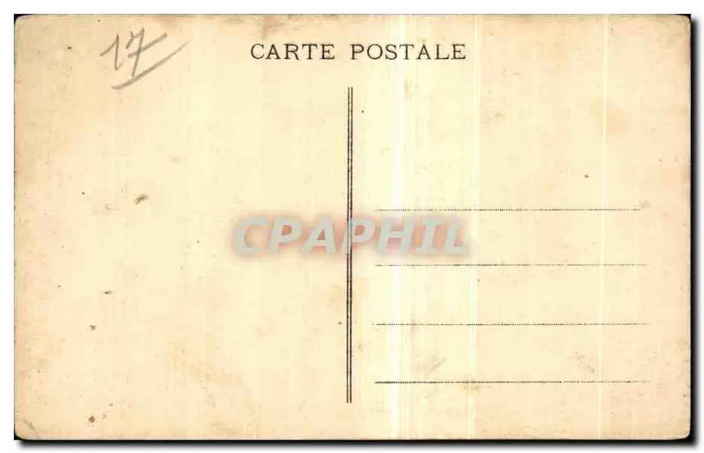 Saintes - Église et Faubourg St-Eutrope — vue aérienne — Gliché de la Compagnie Aérienne Française - Verso