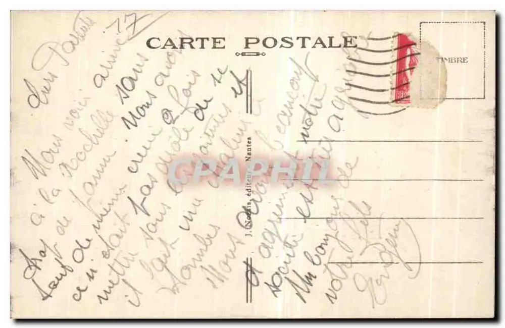 La Rochelle (Ch.-Inf.) — Vue générale du Port — J. Roda, éditeur Nantes - Verso